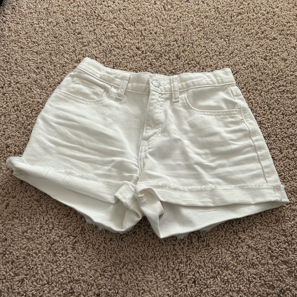 Old Navy kids white jean shorts